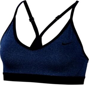 SOLD - NIKE Indy Mesh Inset Sports Bra Blue ** Large ** EUC!!